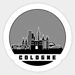 Cologne Germany Skyline Sticker